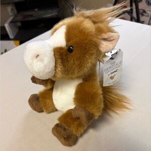 GANZ Heritage Collection Brown and White Plush Horse